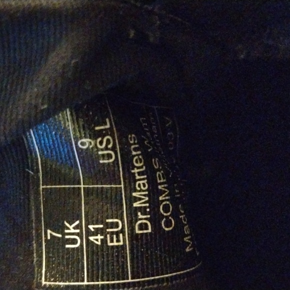 Dr.Martens Black Combs Combat Boots - Picture 4 of 9